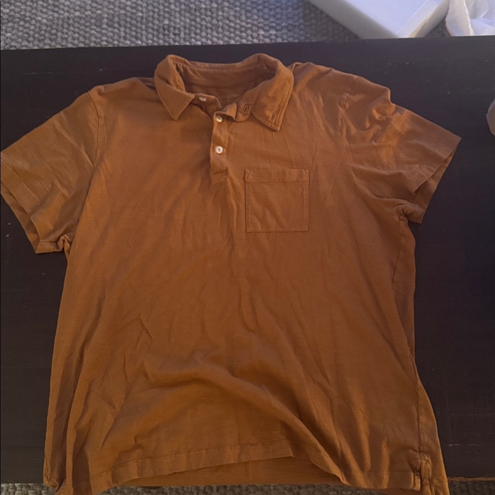Brown Polo Shirt- Vuori